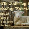 Reflections of a Knitter Knitting & Spinning Postcard 2015 - FRONT