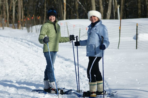 snowshoing at east hill farm