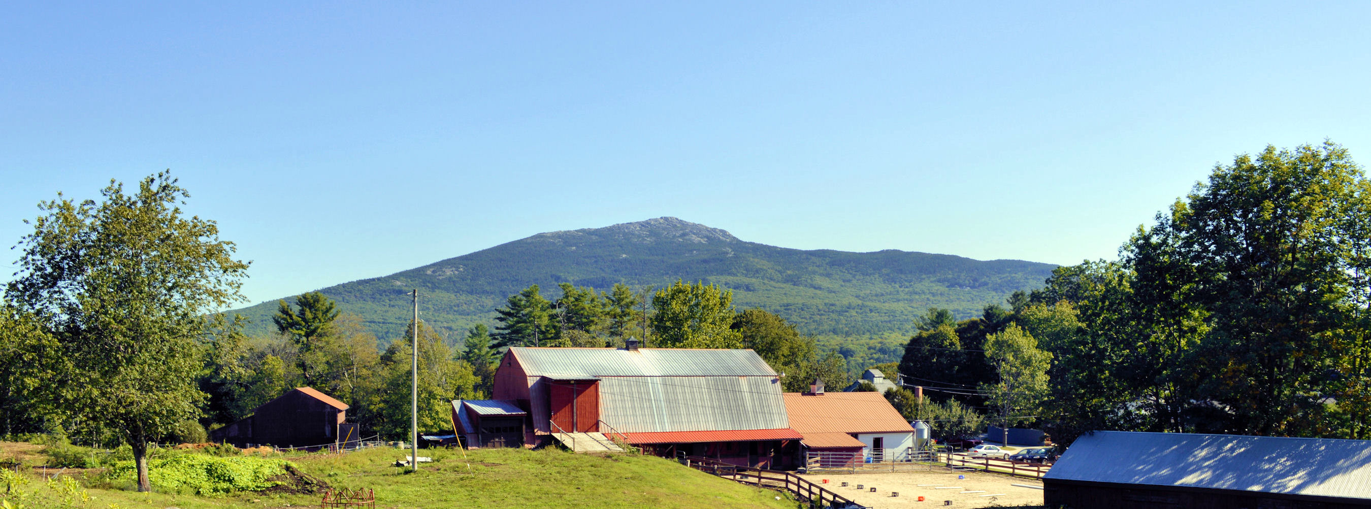 Barn Exterior and Mt Monadnock at East Hill Farm