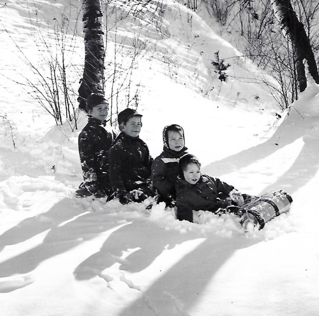 toboggan run at east hill farm vintage