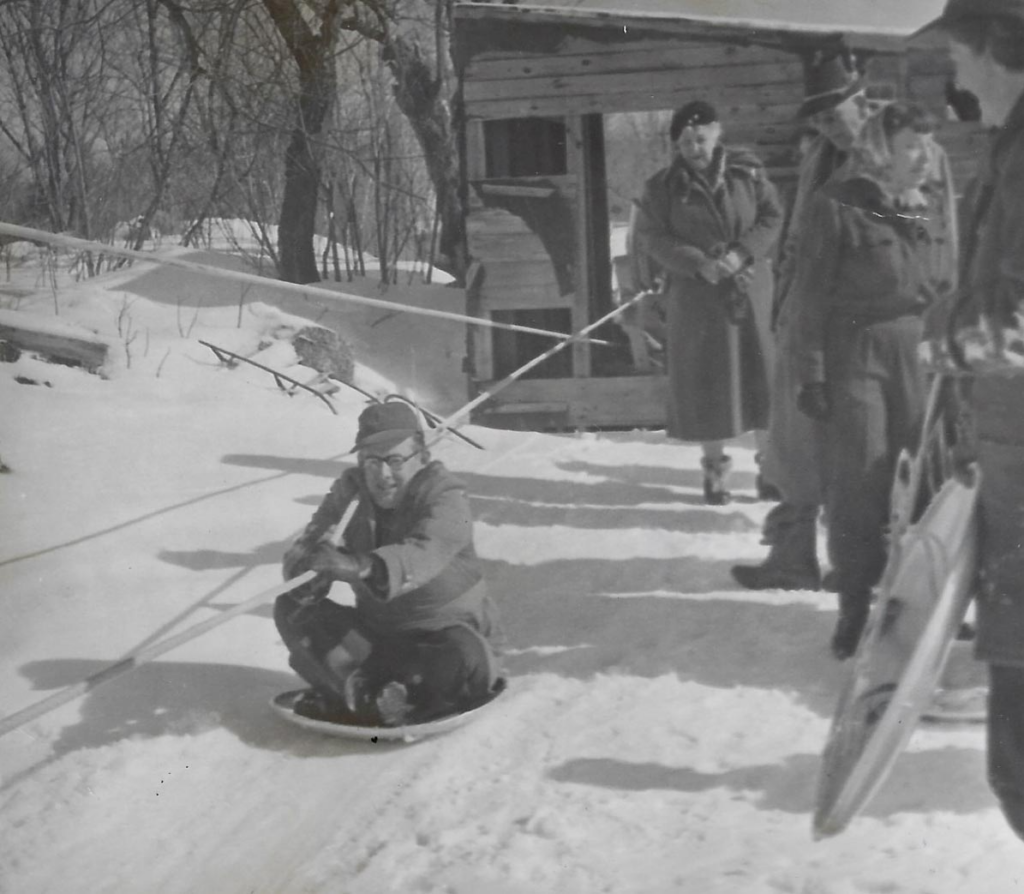 rope tow fun at east hill farm vintage